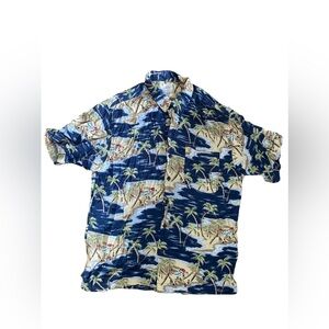 Bill Robinson Robin Son Hawaiian Short Sleeve Button Front Shirt Medium